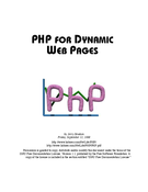 PHP for dynamic web pages