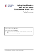 Uploading files to a  web server using  SSH