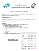 Excel Basic: Create Formulas