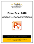 PowerPoint 2010: Custom Animations