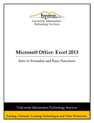 Excel 2013: Intro to Formulas and Basic Functions