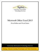Excel 2013: PivotTables and PivotCharts 