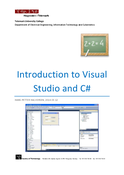 Introduction to	 Visual Studio and C#