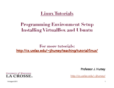 Linux: Programming Environment Setup