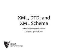 XML, DTD, and XML Schema