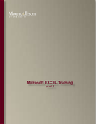 Microsoft EXCEL Training Level 2