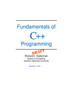 Fundamentals of C++ Programming