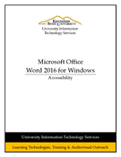 Word 2016 - Accessibility