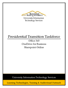 Presidential Transition Taskforce - Office 365 Guide