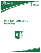 Excel 2016 Large Data PivotTables