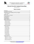 Microsoft Visio 2013 Creating Process Maps