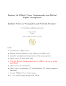 Elliptic Curve Cryptography and Digital Rights Management