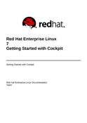Red Hat Enterprise Linux 7 Getting Started with Cockpit
