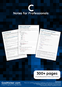 C Notes for Professionals book