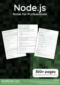 Node.js Notes for Professionals book