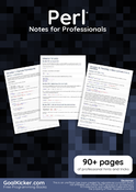 Perl Notes for Professionals book