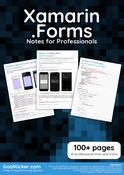 Xamarin.Forms Notes for Professionals book