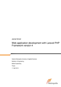 Web application development with Laravel PHP Framework