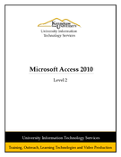 Microsoft Access 2010 Level 2