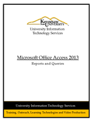 Access 2013: Reports and Queries