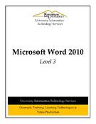Microsoft Word 2010 Level 3