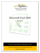 Microsoft Excel 2010 Level 3
