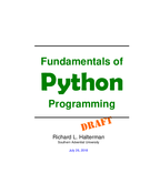 Fundamentals of Python Programming